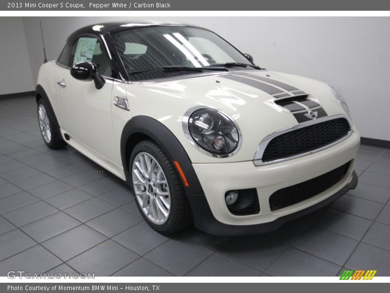 Pepper White / Carbon Black 2013 Mini Cooper S Coupe