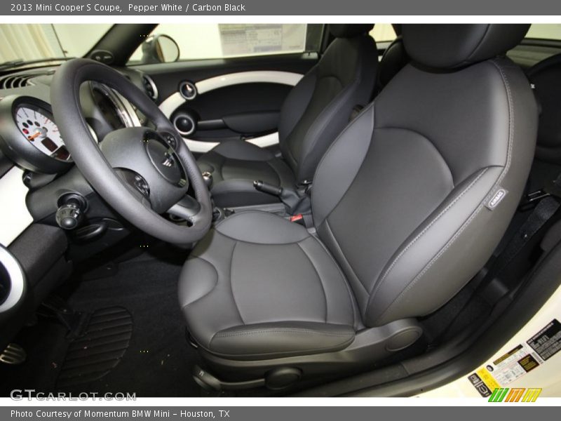 Pepper White / Carbon Black 2013 Mini Cooper S Coupe
