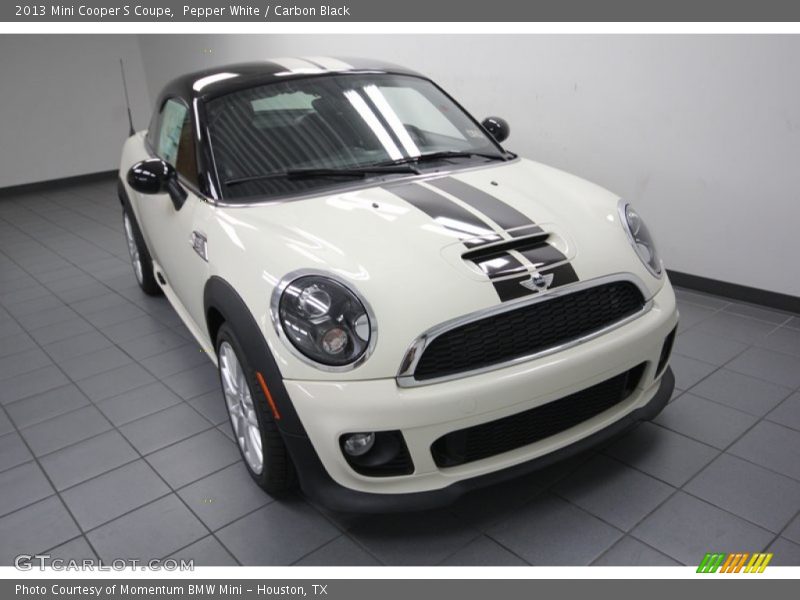 Pepper White / Carbon Black 2013 Mini Cooper S Coupe