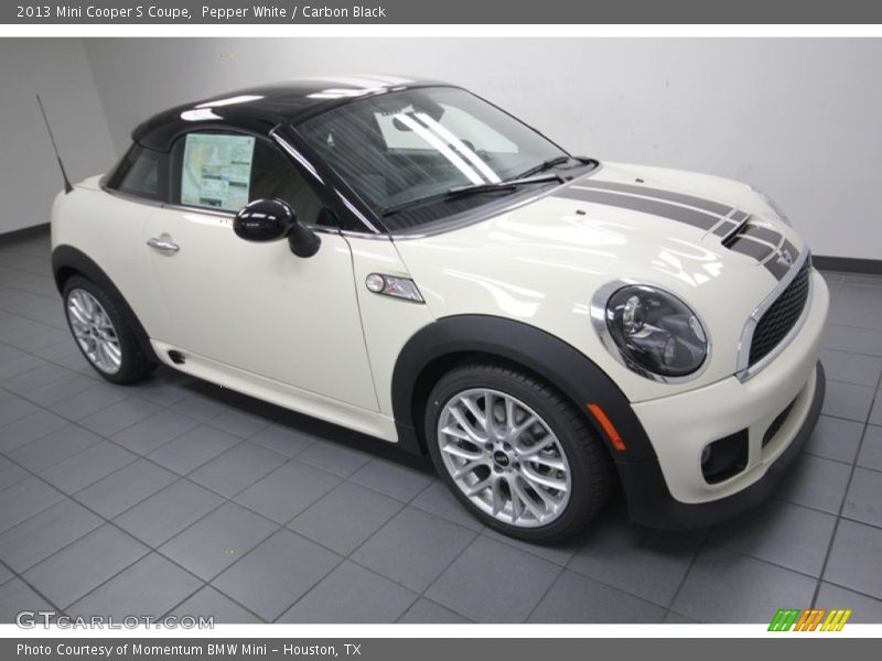 Pepper White / Carbon Black 2013 Mini Cooper S Coupe