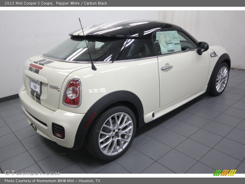 Pepper White / Carbon Black 2013 Mini Cooper S Coupe