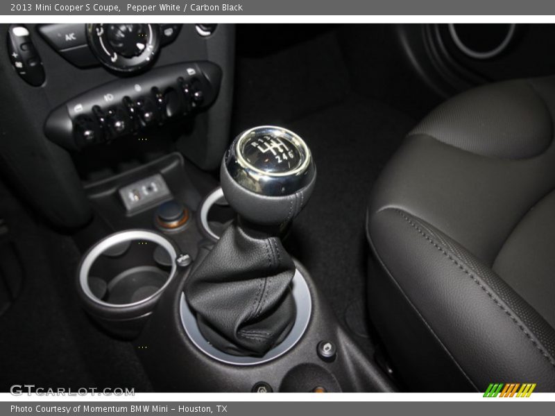 Pepper White / Carbon Black 2013 Mini Cooper S Coupe