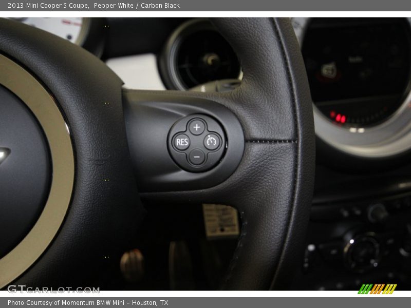 Pepper White / Carbon Black 2013 Mini Cooper S Coupe