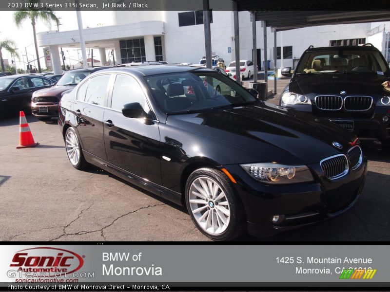Jet Black / Black 2011 BMW 3 Series 335i Sedan