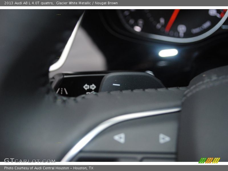 Glacier White Metallic / Nougat Brown 2013 Audi A8 L 4.0T quattro