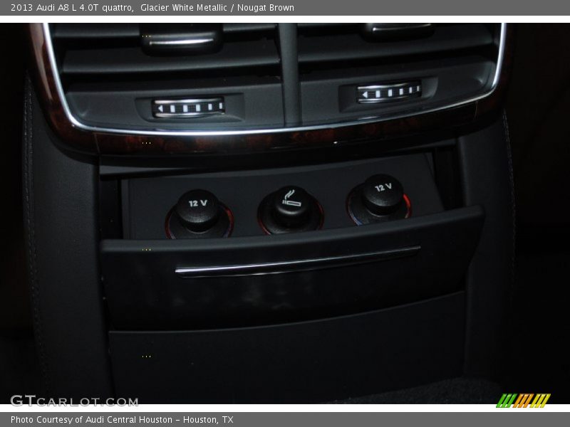 Glacier White Metallic / Nougat Brown 2013 Audi A8 L 4.0T quattro