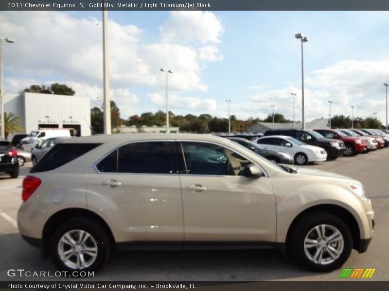 Gold Mist Metallic / Light Titanium/Jet Black 2011 Chevrolet Equinox LS