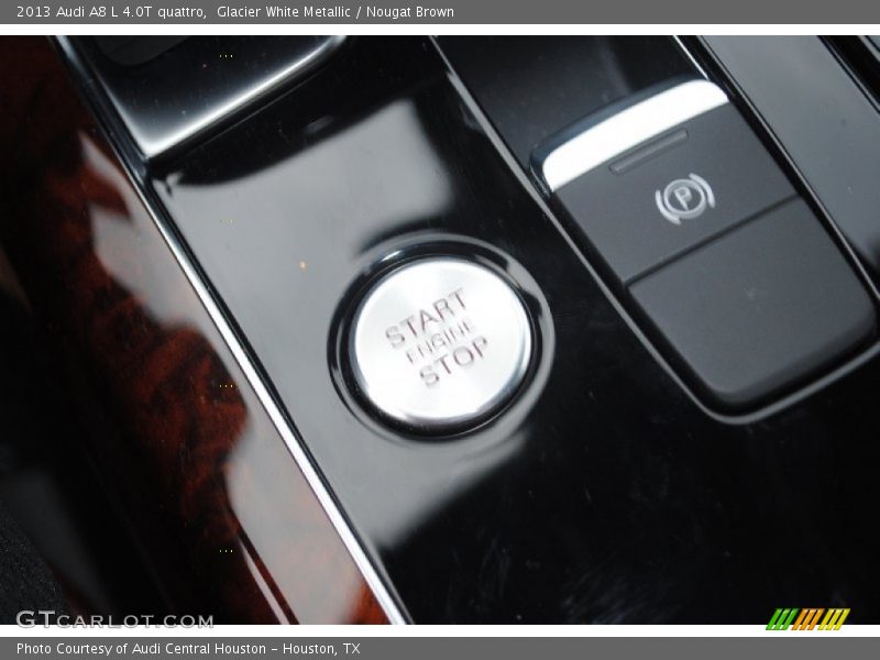 Glacier White Metallic / Nougat Brown 2013 Audi A8 L 4.0T quattro