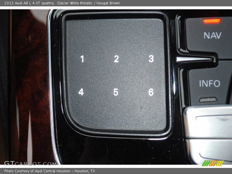 Glacier White Metallic / Nougat Brown 2013 Audi A8 L 4.0T quattro