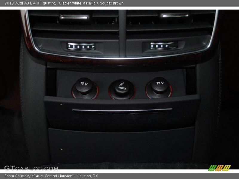 Glacier White Metallic / Nougat Brown 2013 Audi A8 L 4.0T quattro