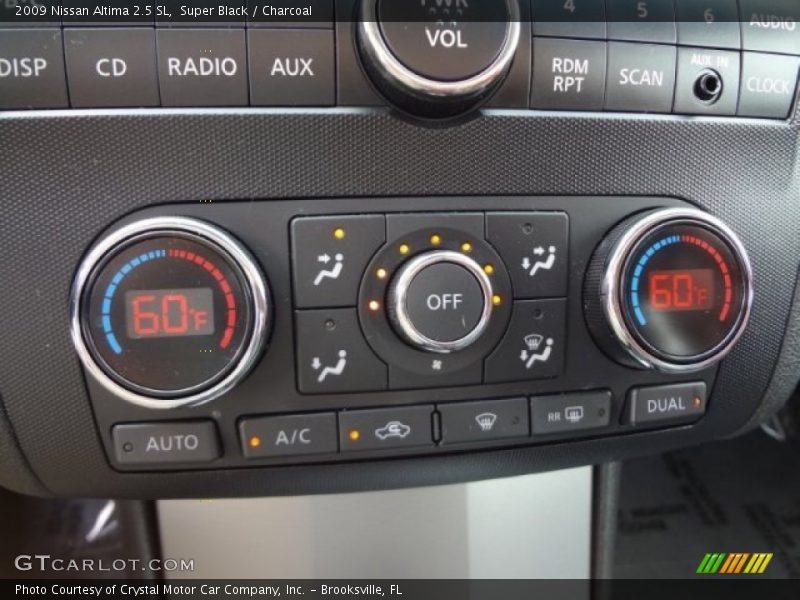 Super Black / Charcoal 2009 Nissan Altima 2.5 SL
