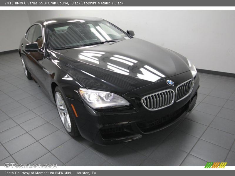 Black Sapphire Metallic / Black 2013 BMW 6 Series 650i Gran Coupe