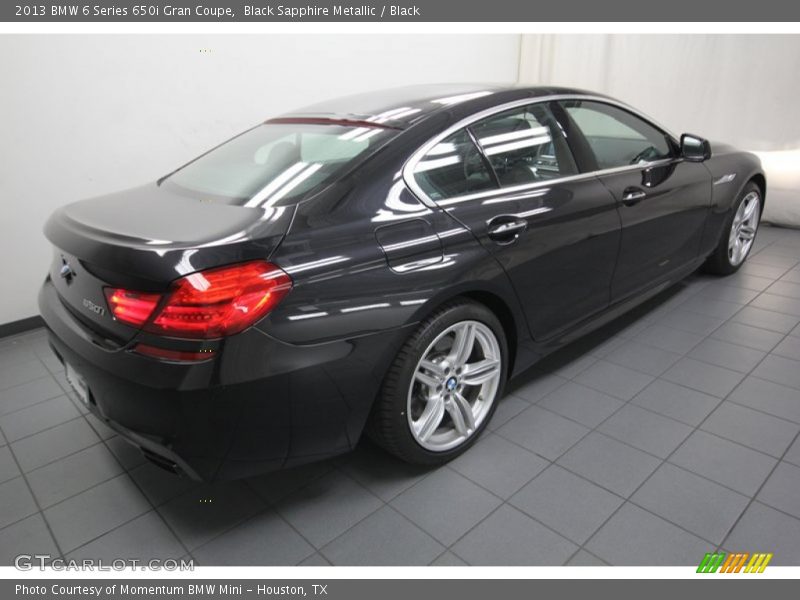 Black Sapphire Metallic / Black 2013 BMW 6 Series 650i Gran Coupe