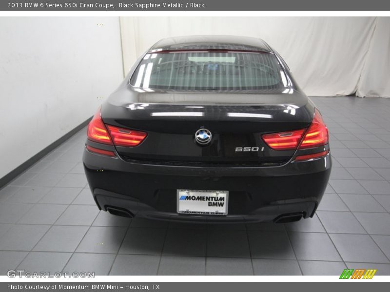 Black Sapphire Metallic / Black 2013 BMW 6 Series 650i Gran Coupe