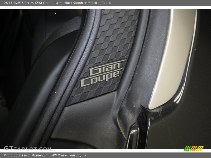 Black Sapphire Metallic / Black 2013 BMW 6 Series 650i Gran Coupe