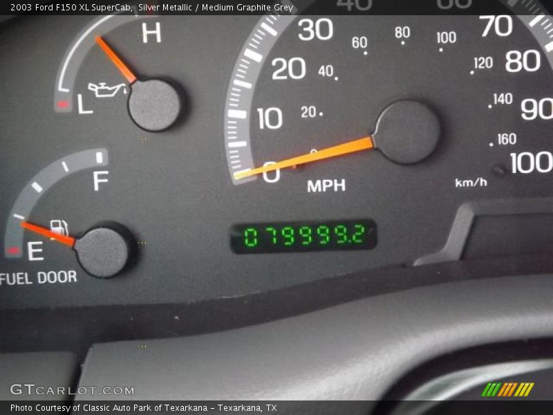 Silver Metallic / Medium Graphite Grey 2003 Ford F150 XL SuperCab