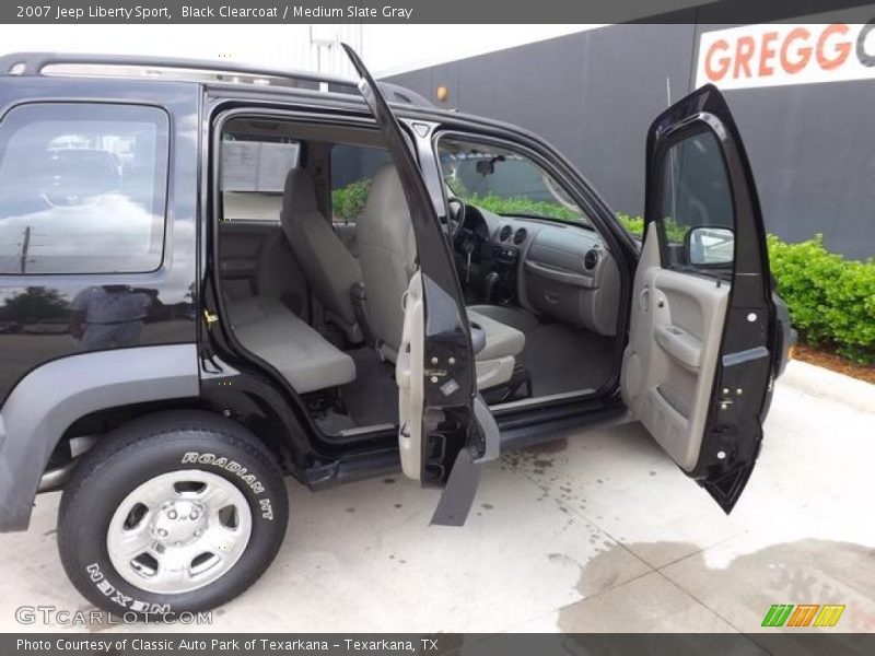 Black Clearcoat / Medium Slate Gray 2007 Jeep Liberty Sport