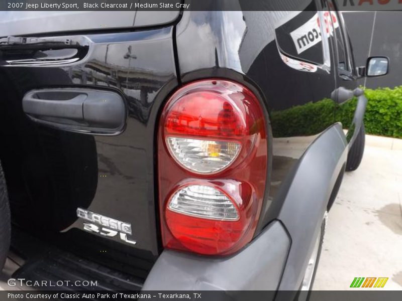 Black Clearcoat / Medium Slate Gray 2007 Jeep Liberty Sport
