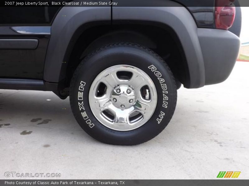 Black Clearcoat / Medium Slate Gray 2007 Jeep Liberty Sport