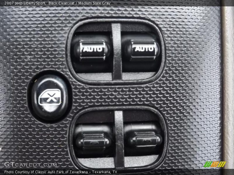 Black Clearcoat / Medium Slate Gray 2007 Jeep Liberty Sport