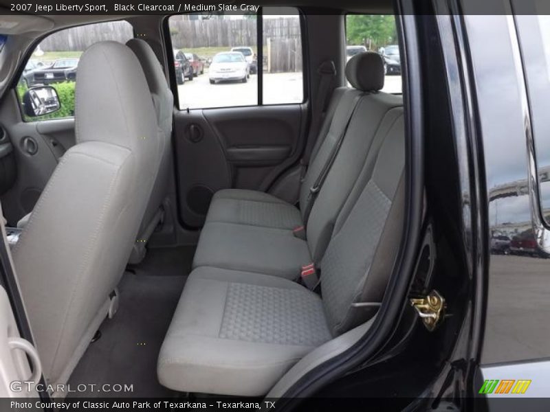 Black Clearcoat / Medium Slate Gray 2007 Jeep Liberty Sport