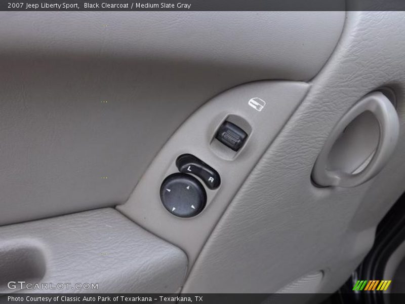 Black Clearcoat / Medium Slate Gray 2007 Jeep Liberty Sport