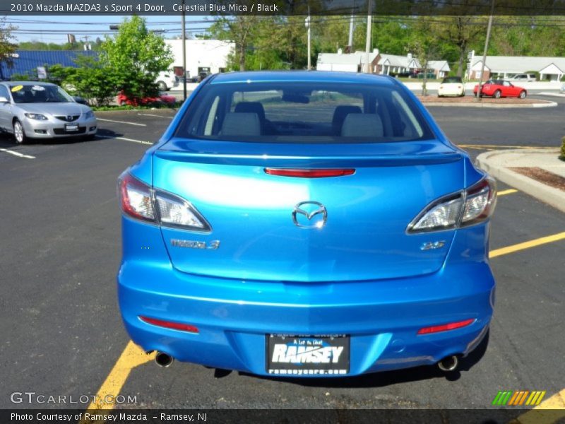 Celestial Blue Mica / Black 2010 Mazda MAZDA3 s Sport 4 Door