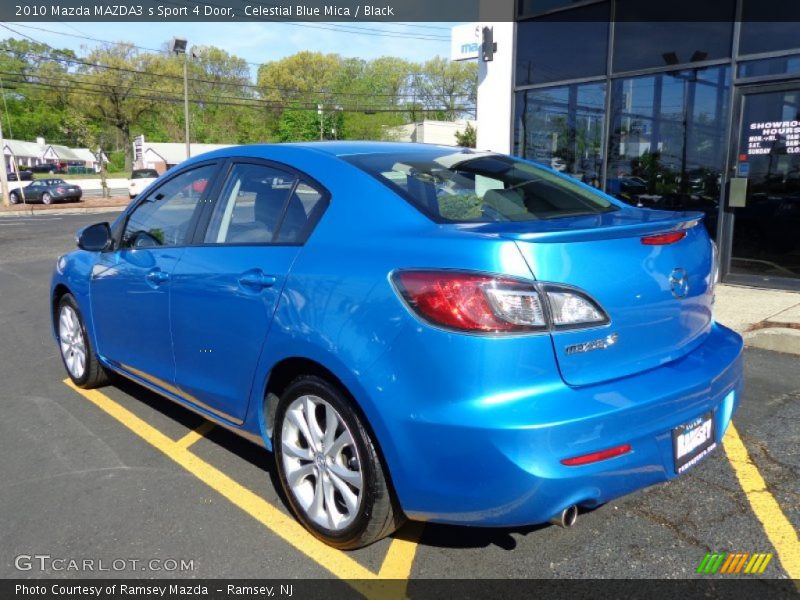 Celestial Blue Mica / Black 2010 Mazda MAZDA3 s Sport 4 Door