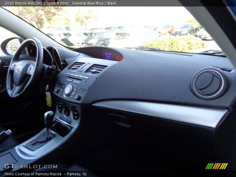 Celestial Blue Mica / Black 2010 Mazda MAZDA3 s Sport 4 Door