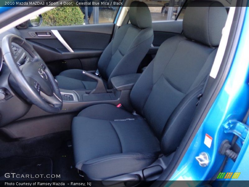 Celestial Blue Mica / Black 2010 Mazda MAZDA3 s Sport 4 Door