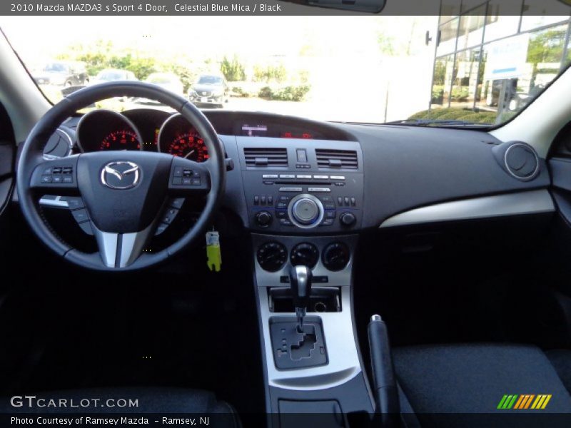 Celestial Blue Mica / Black 2010 Mazda MAZDA3 s Sport 4 Door