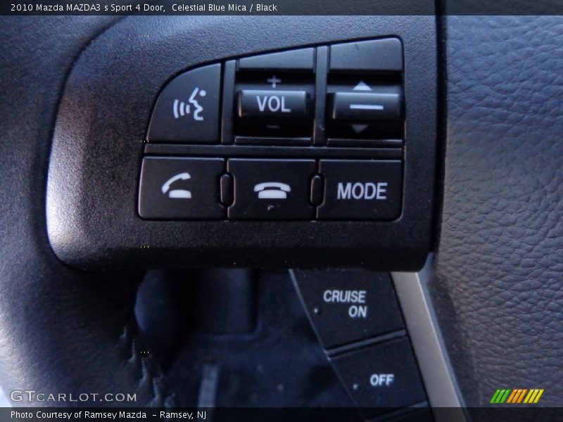 Celestial Blue Mica / Black 2010 Mazda MAZDA3 s Sport 4 Door
