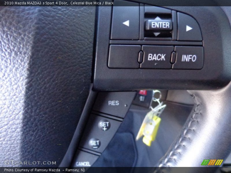 Celestial Blue Mica / Black 2010 Mazda MAZDA3 s Sport 4 Door