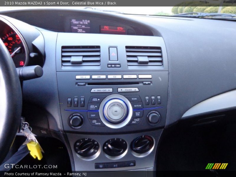 Celestial Blue Mica / Black 2010 Mazda MAZDA3 s Sport 4 Door