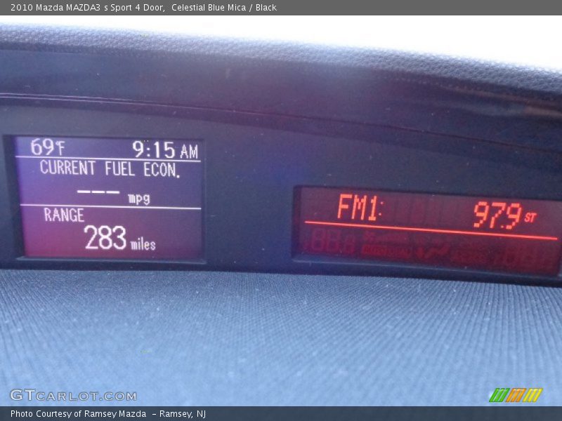 Celestial Blue Mica / Black 2010 Mazda MAZDA3 s Sport 4 Door
