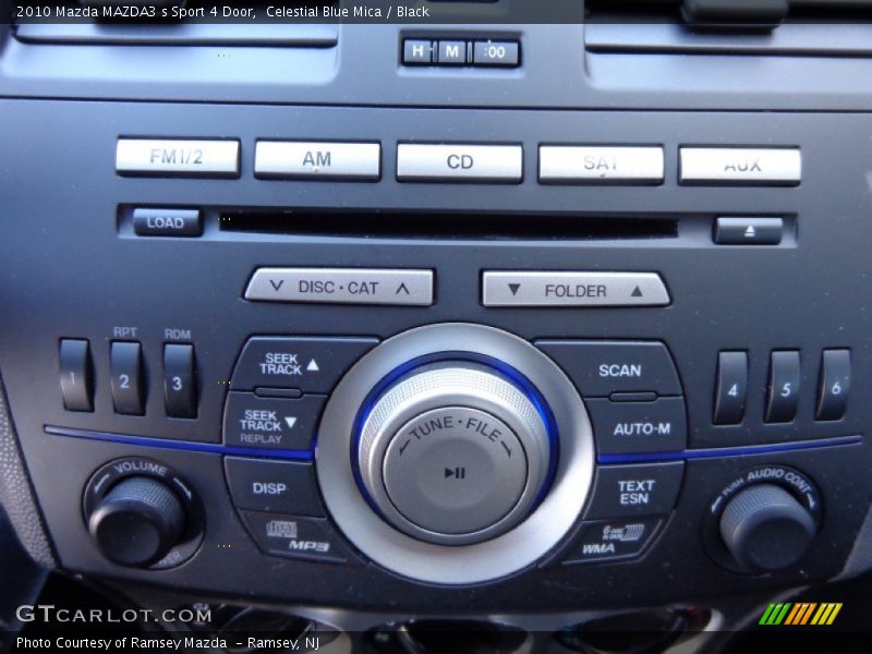 Celestial Blue Mica / Black 2010 Mazda MAZDA3 s Sport 4 Door