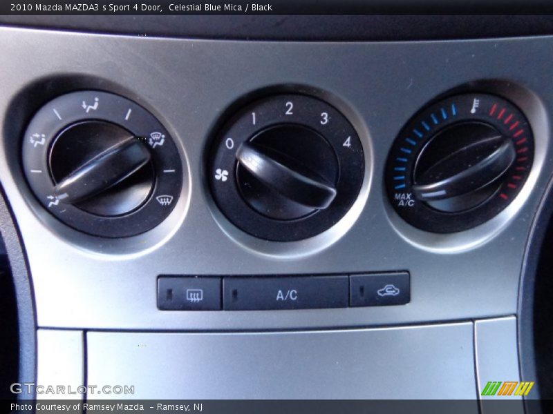 Celestial Blue Mica / Black 2010 Mazda MAZDA3 s Sport 4 Door