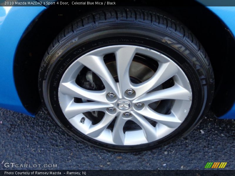 Celestial Blue Mica / Black 2010 Mazda MAZDA3 s Sport 4 Door