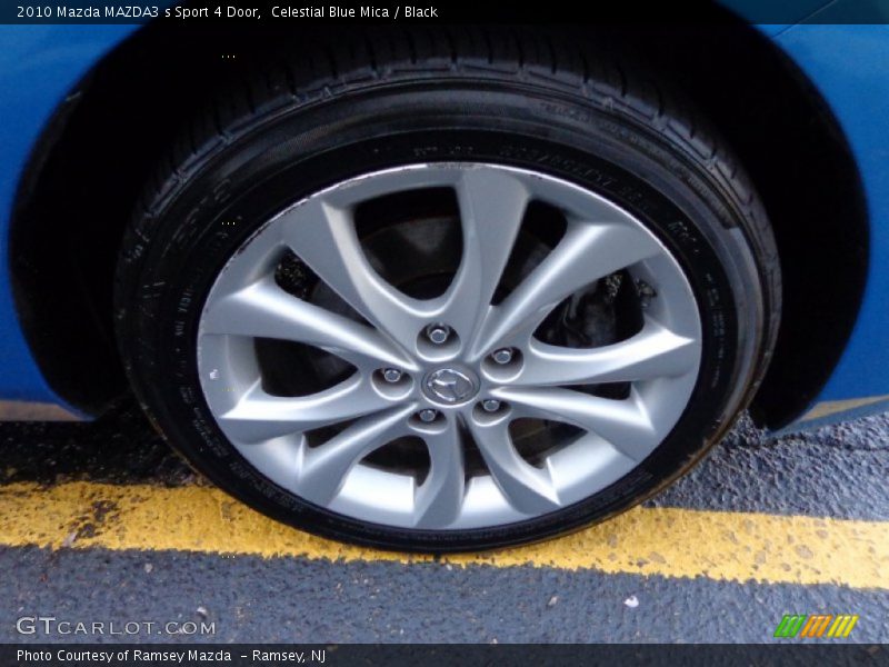 Celestial Blue Mica / Black 2010 Mazda MAZDA3 s Sport 4 Door