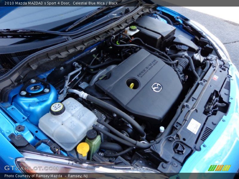 Celestial Blue Mica / Black 2010 Mazda MAZDA3 s Sport 4 Door