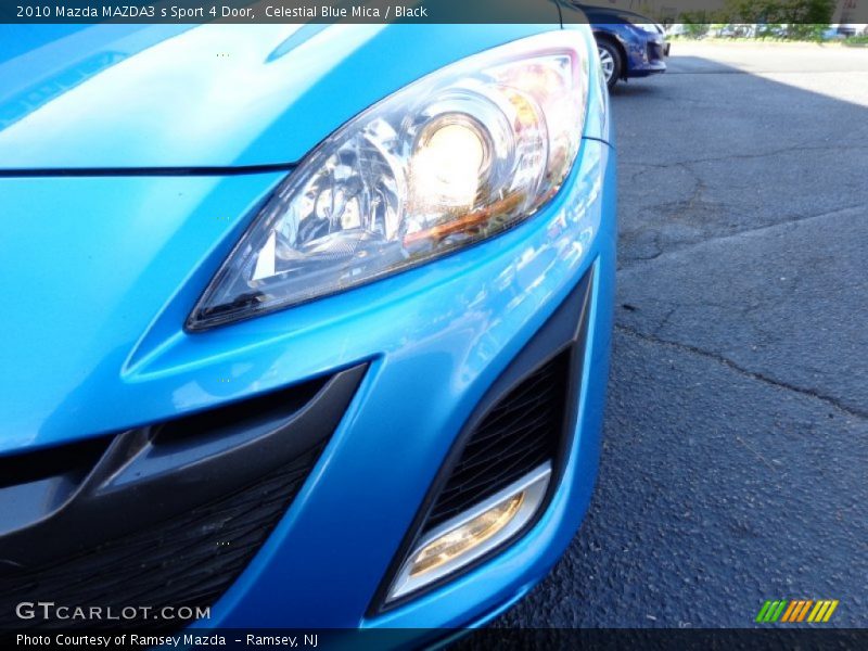 Celestial Blue Mica / Black 2010 Mazda MAZDA3 s Sport 4 Door