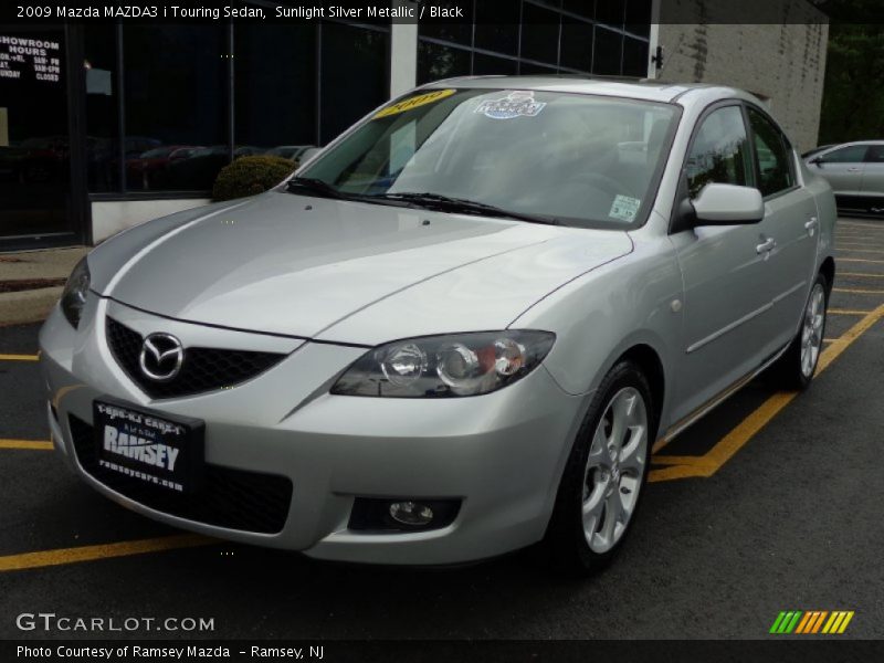 Sunlight Silver Metallic / Black 2009 Mazda MAZDA3 i Touring Sedan