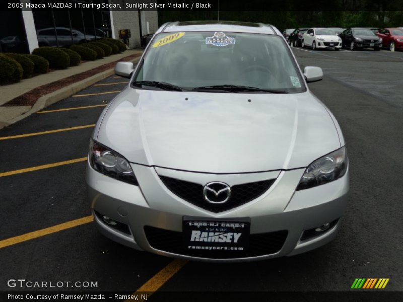 Sunlight Silver Metallic / Black 2009 Mazda MAZDA3 i Touring Sedan