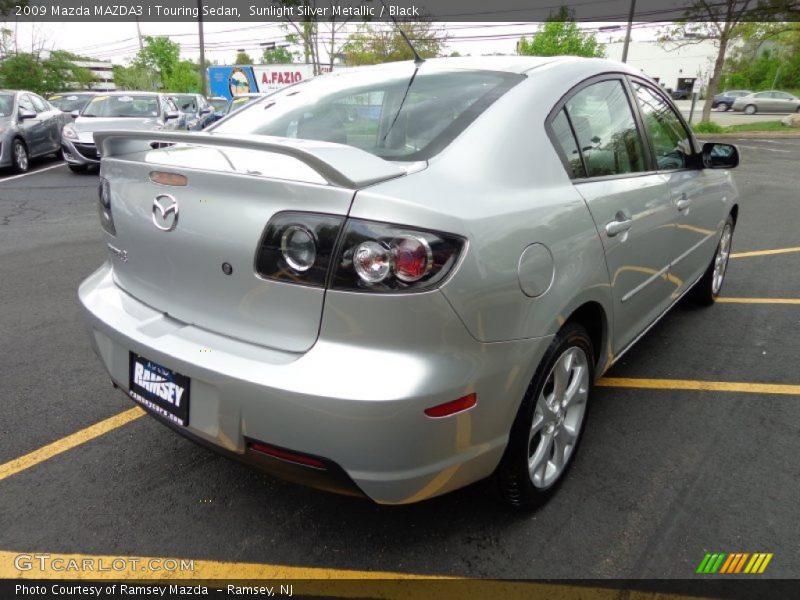 Sunlight Silver Metallic / Black 2009 Mazda MAZDA3 i Touring Sedan