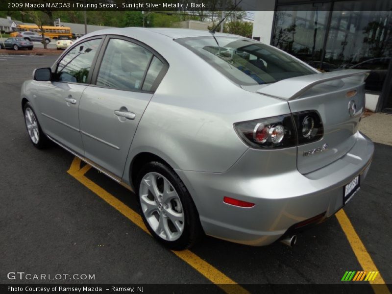 Sunlight Silver Metallic / Black 2009 Mazda MAZDA3 i Touring Sedan