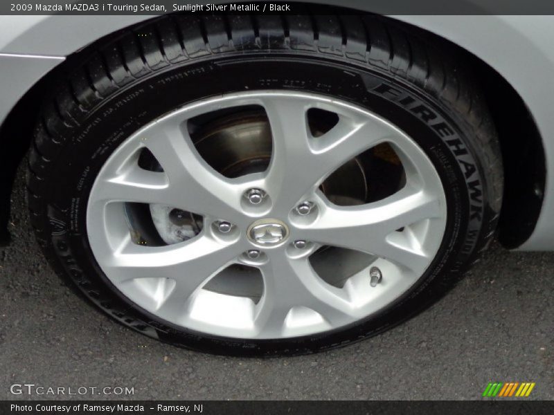 Sunlight Silver Metallic / Black 2009 Mazda MAZDA3 i Touring Sedan