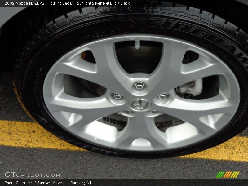 Sunlight Silver Metallic / Black 2009 Mazda MAZDA3 i Touring Sedan