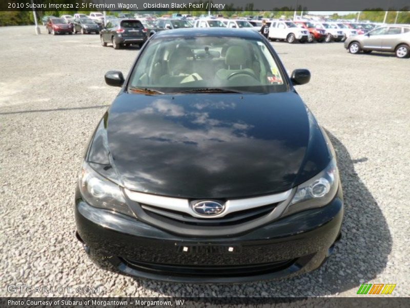 Obsidian Black Pearl / Ivory 2010 Subaru Impreza 2.5i Premium Wagon