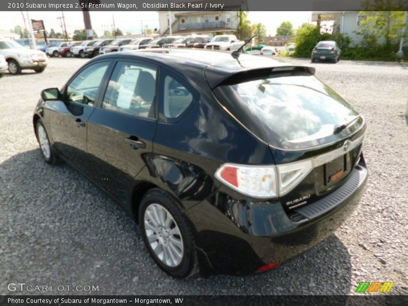 Obsidian Black Pearl / Ivory 2010 Subaru Impreza 2.5i Premium Wagon