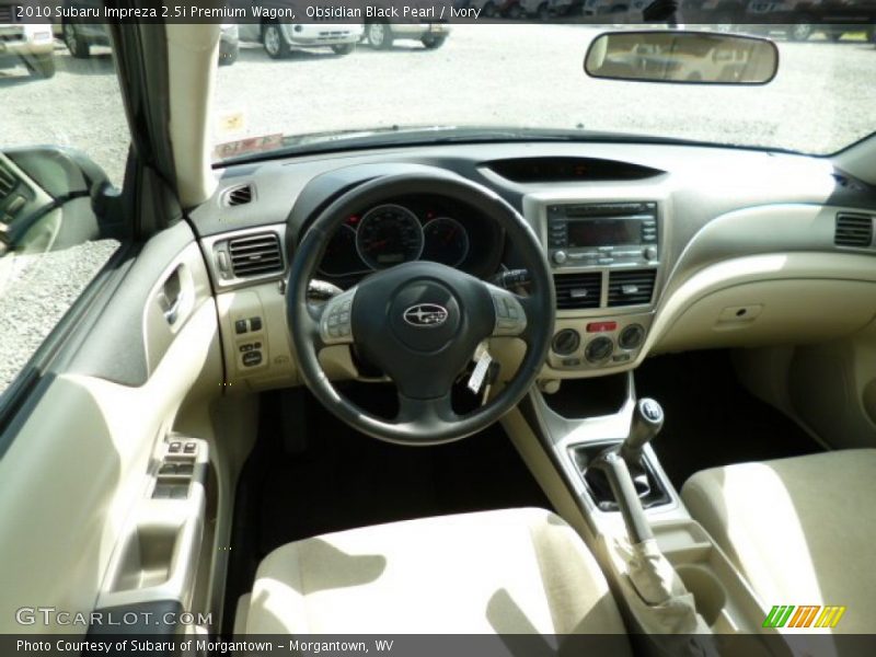 Obsidian Black Pearl / Ivory 2010 Subaru Impreza 2.5i Premium Wagon